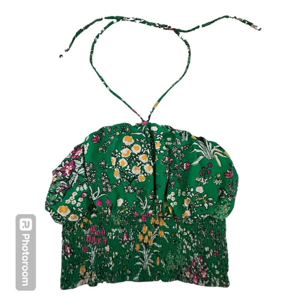 **HOST PICK** Maeve by Anthropology sleeveless crop bubble top. Size small. EUC